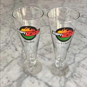 Set of Two ESPN Beer Glasses